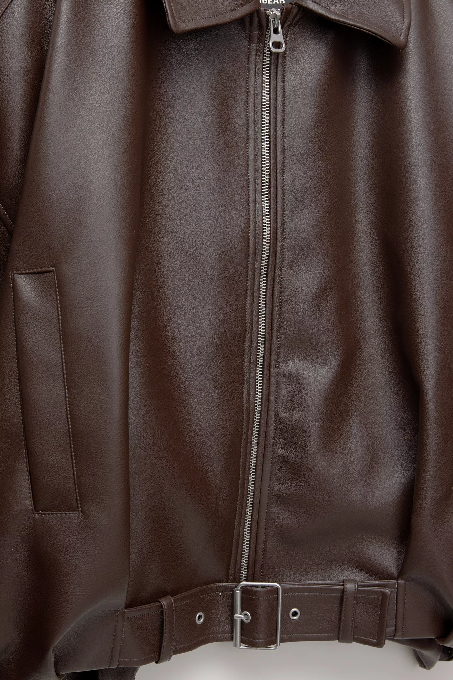Nara™ - Oversized Faux Leather Bomber Jacket