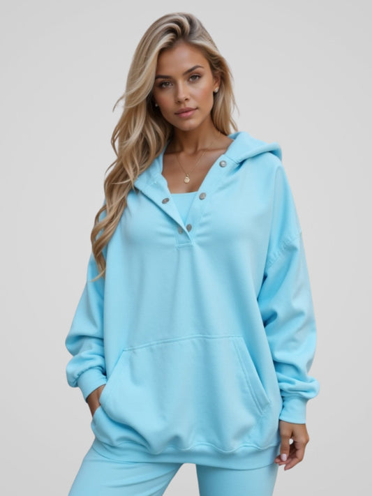 Delilah™ - Oversized Snap-Fit Hoodie
