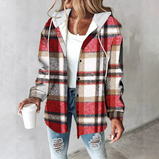 Maura™ - Oversized Checked Jacket