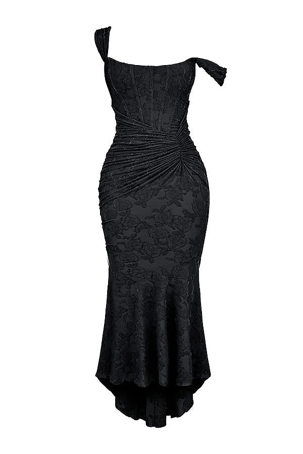 Margot - Elegant Long Strapless Dress With Mermaid Cut Style