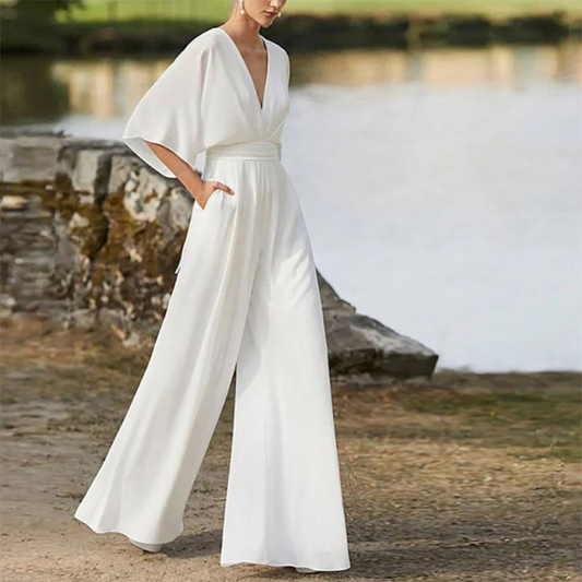 Tati™ - Elegant Jumpsuit for Women with Half Sleeves