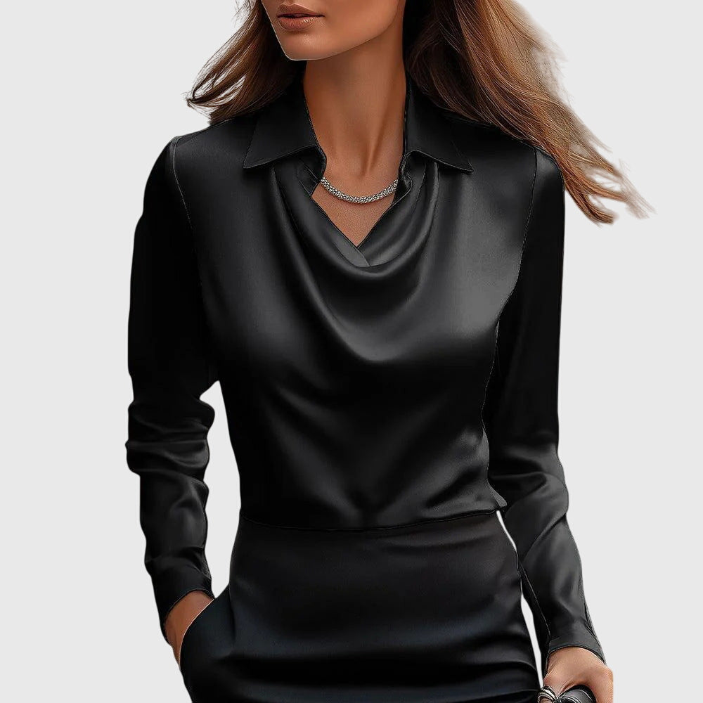 Eleanor - Elegant Satin Blouse