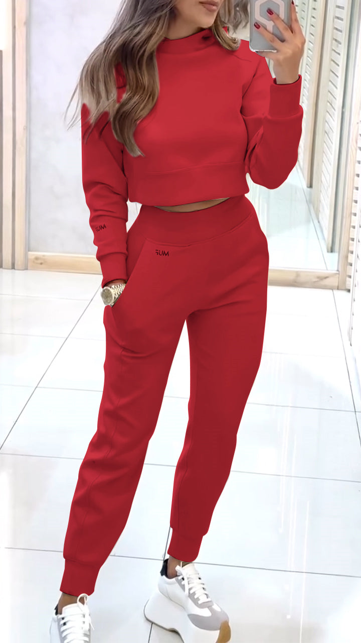 Monica - Trousers and turtleneck sweater set