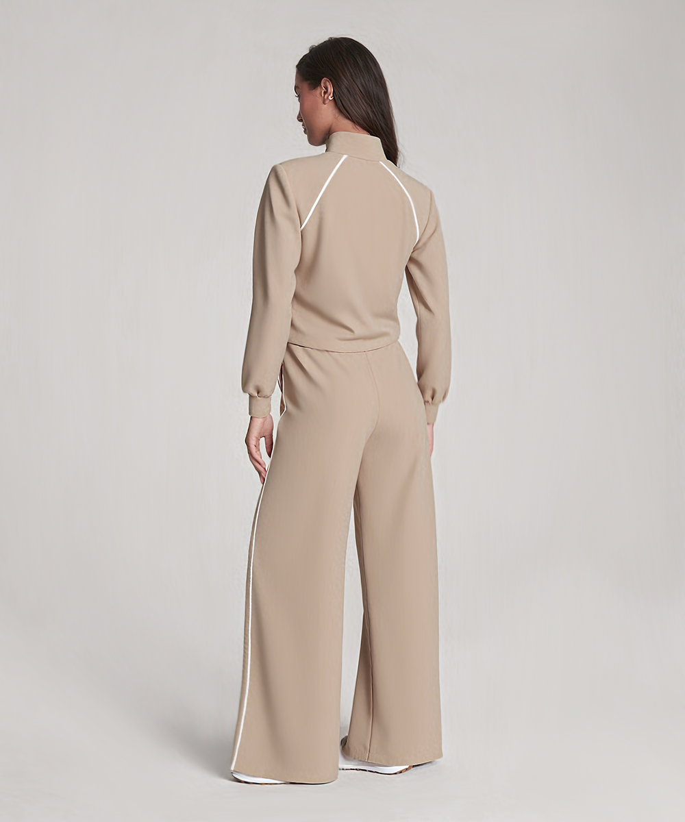 Leyla - Long-Sleeve Sports-Style Jumpsuit