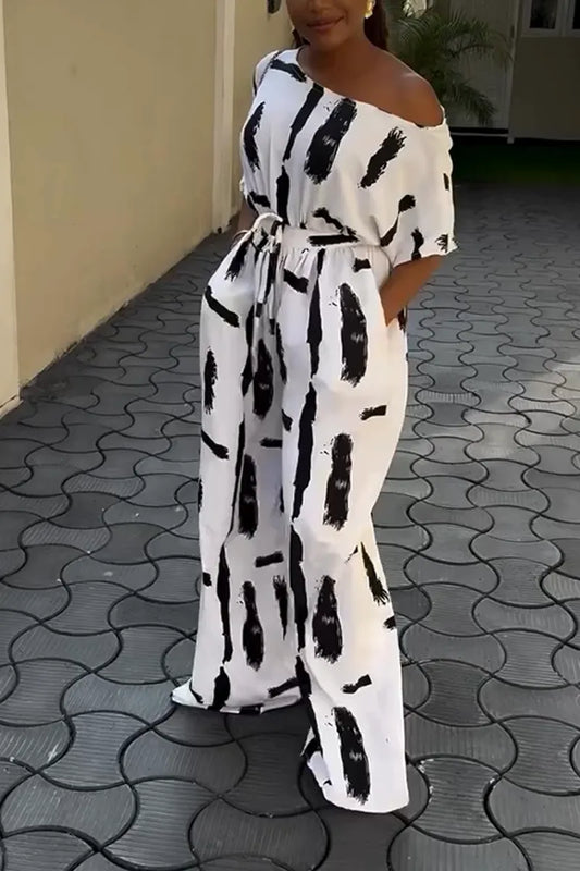Dora- Elegant Off-Shoulder Jumpsuit