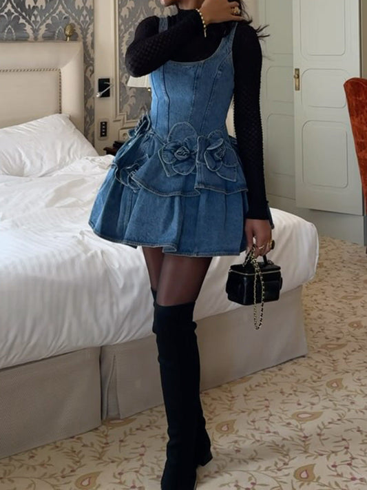 Pohh - Short Denim Dress