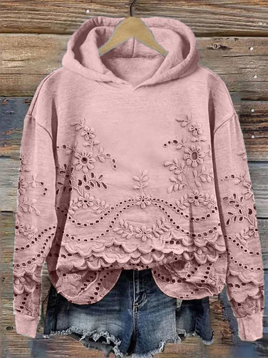 Aria - Sweatshirt with Delicate Flowers