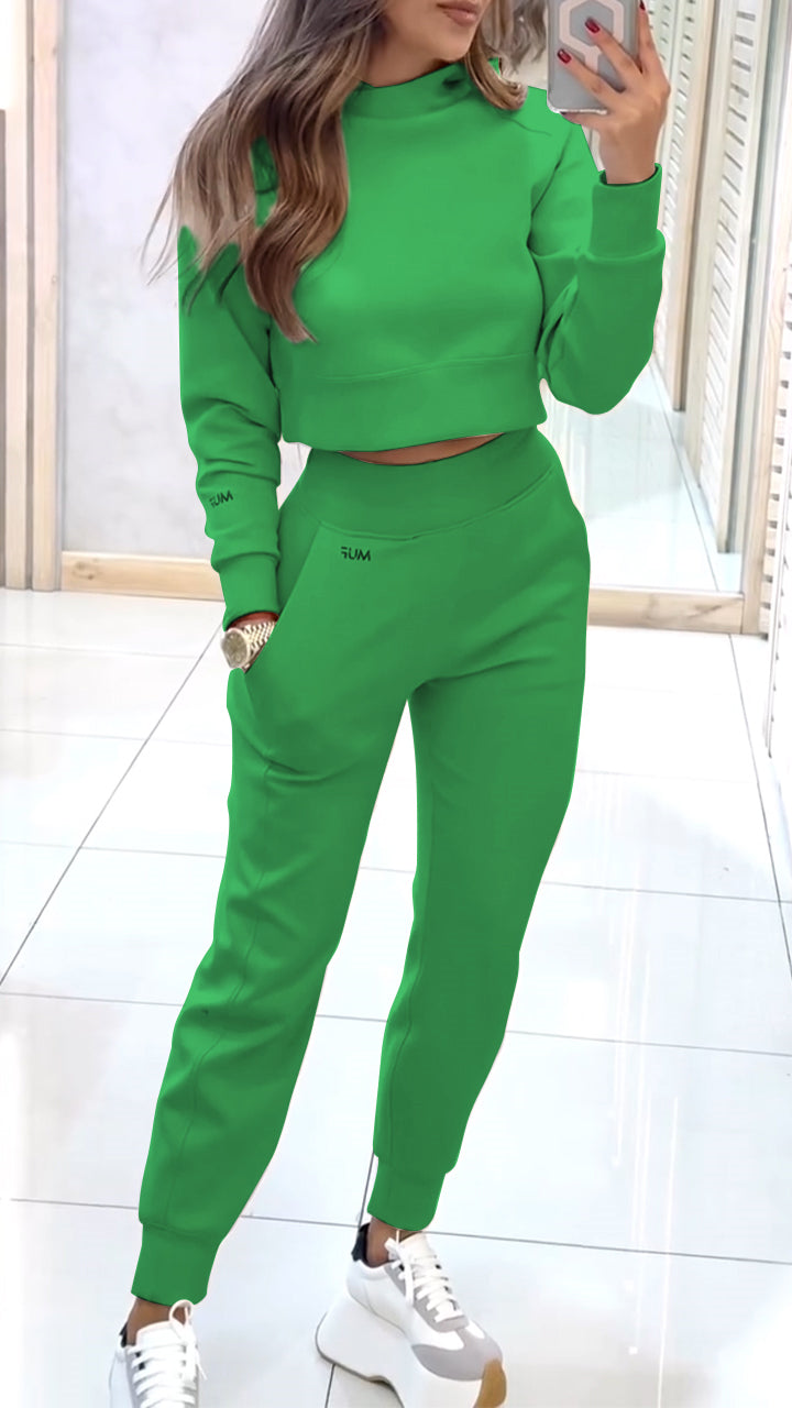 Monica - Trousers and turtleneck sweater set