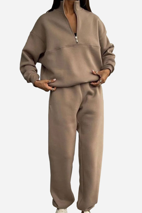 Sahira™ - Comfortable and fresh two-piece tracksuit in a cotton blend