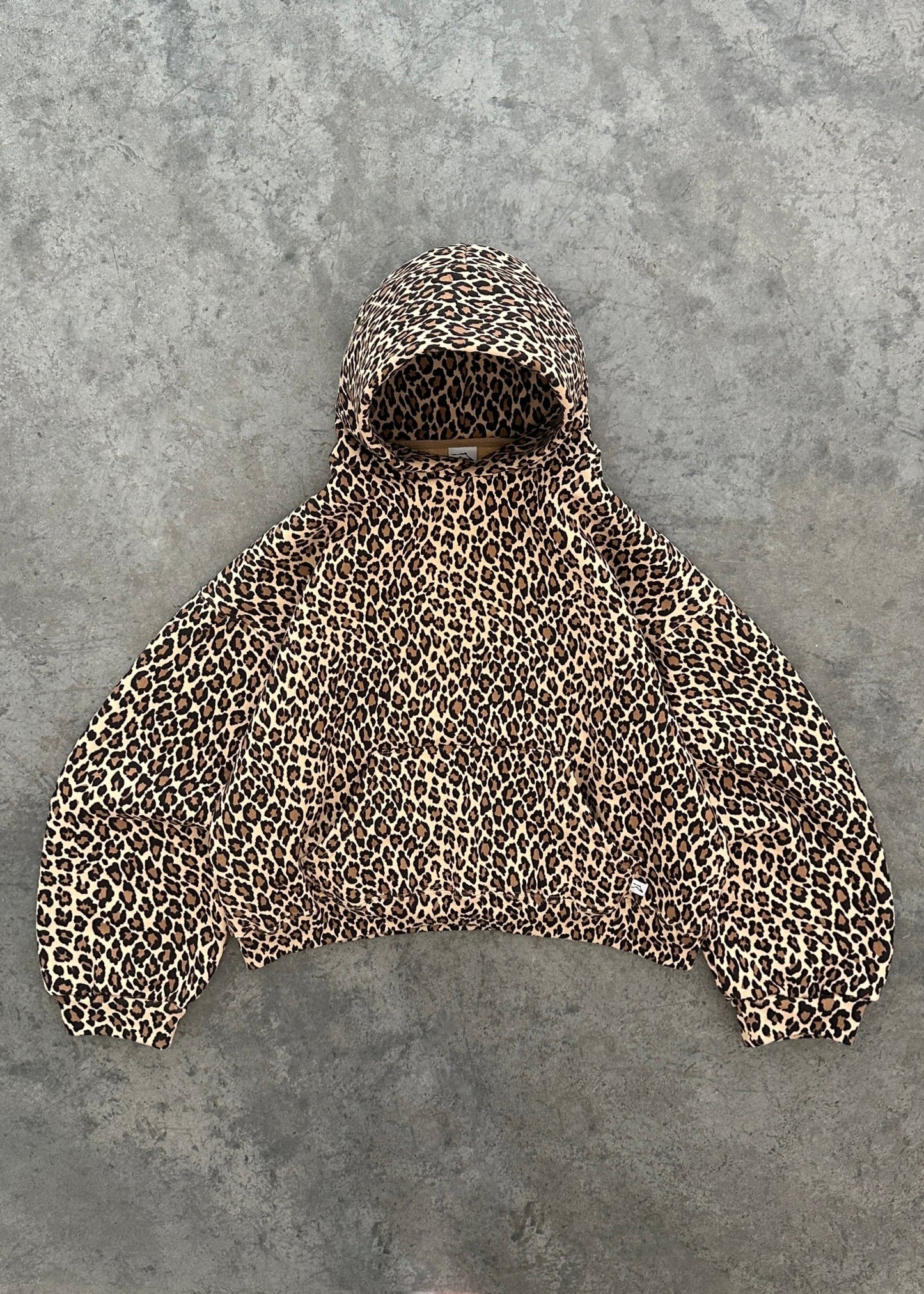 Cheetah print jumpsuit and sweatshirt set