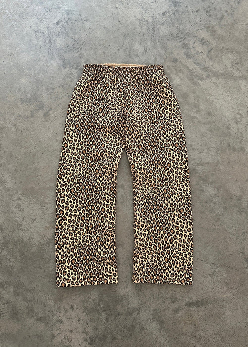 Cheetah print jumpsuit and sweatshirt set