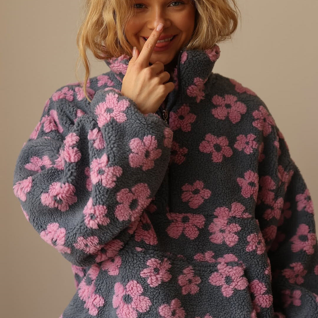 Daisy Bloom Varm Fleece - Comfort and Warmth for Every Style