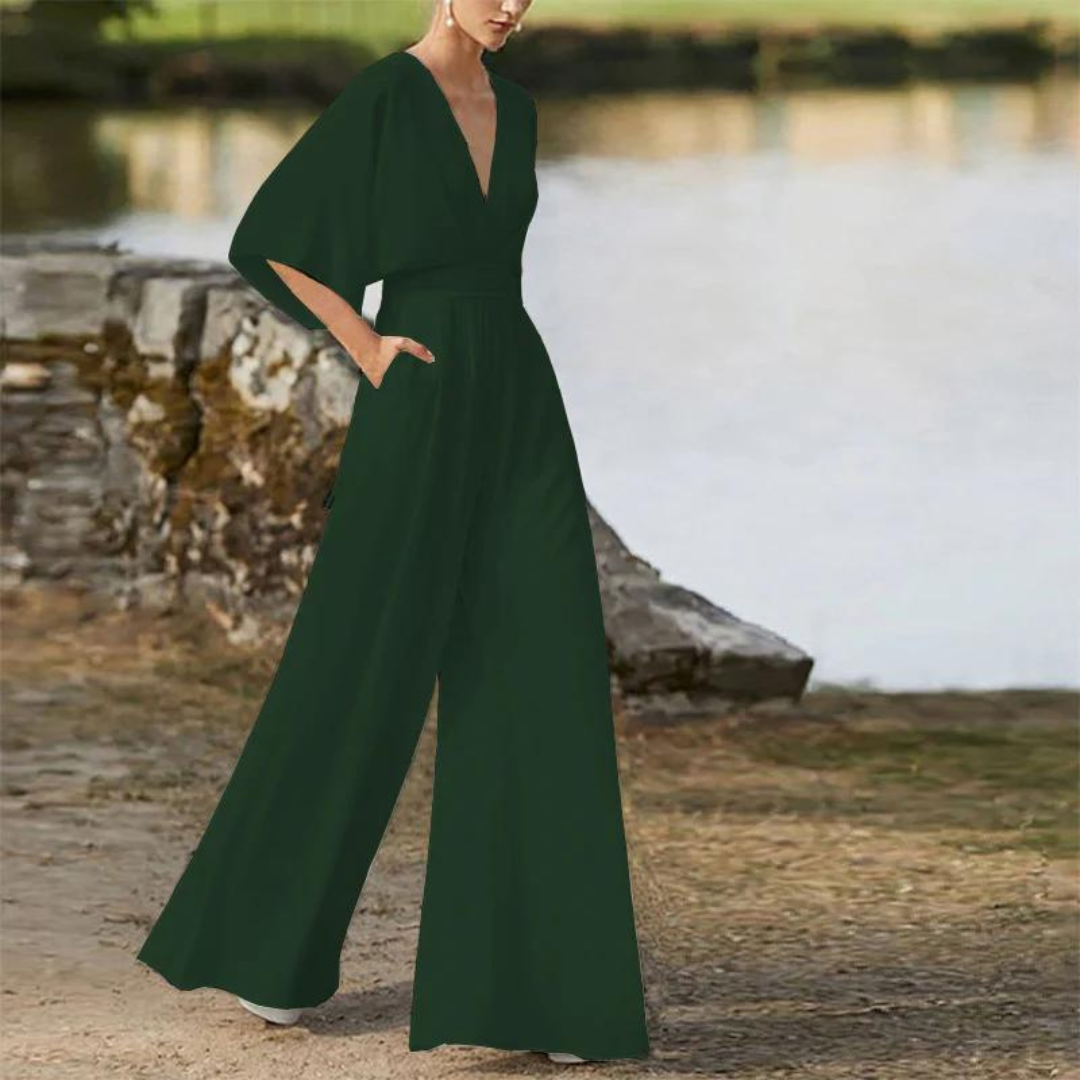 Tati™ - Elegant Jumpsuit for Women with Half Sleeves