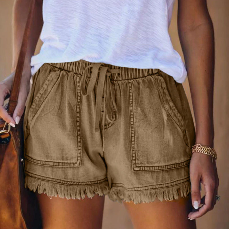 Amiyah™ - High-Waisted Denim Shorts