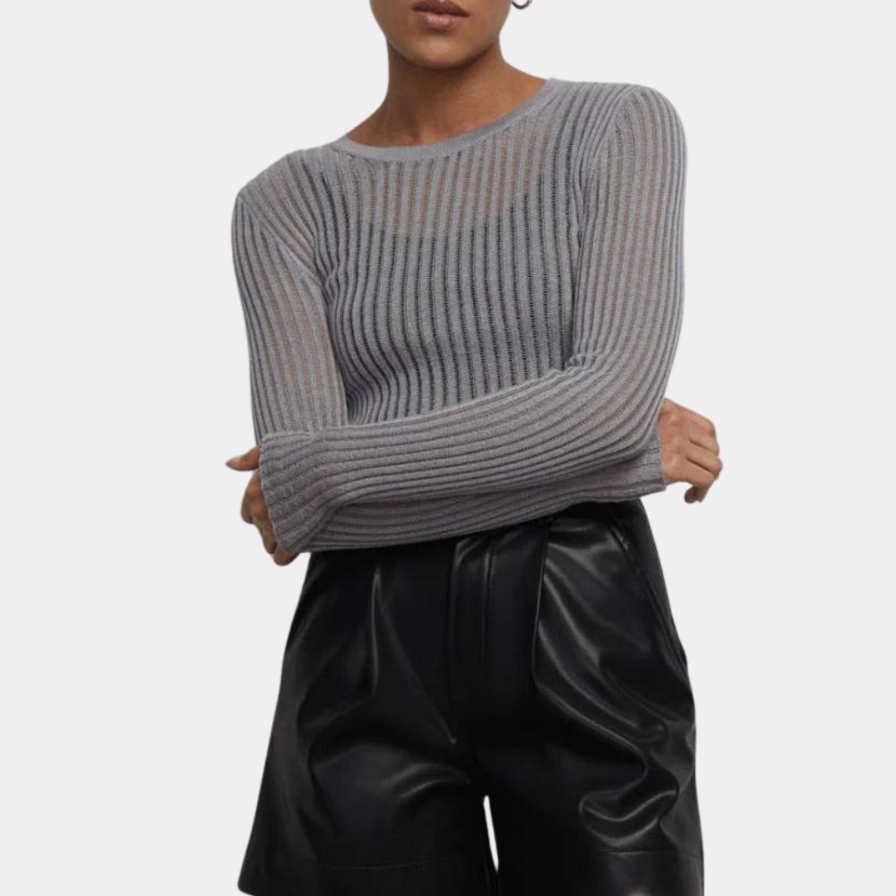 Adelyn™ - Ribbed Sweater in Fresh Fabric