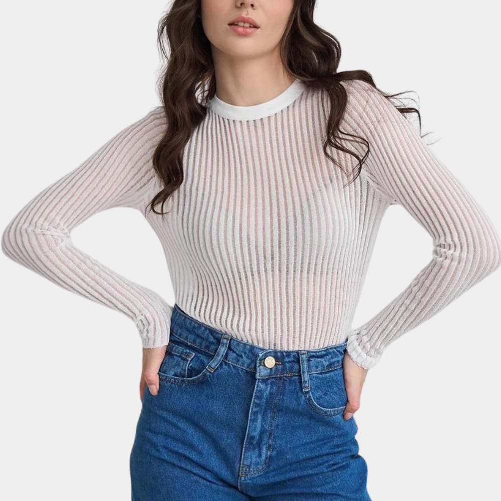 Adelyn™ - Ribbed Sweater in Fresh Fabric