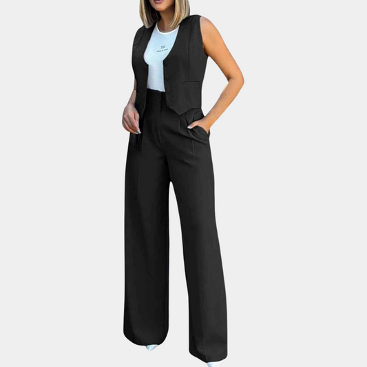 Eliza™ - Casual Vest and Trouser Set