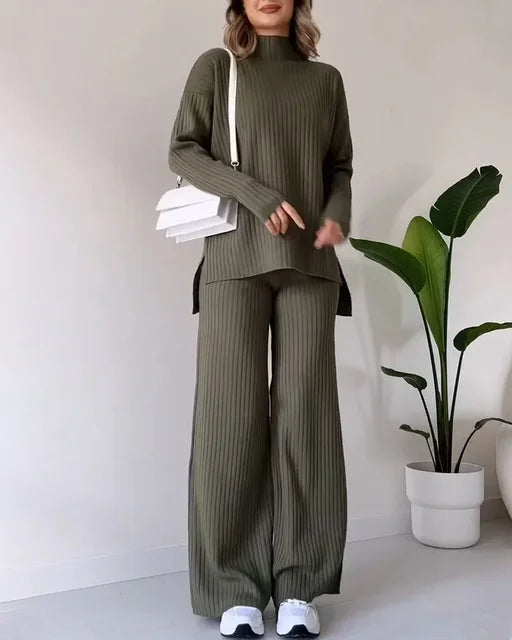 Paris™ - Ribbed Two-Piece Set: Trousers and Sweater