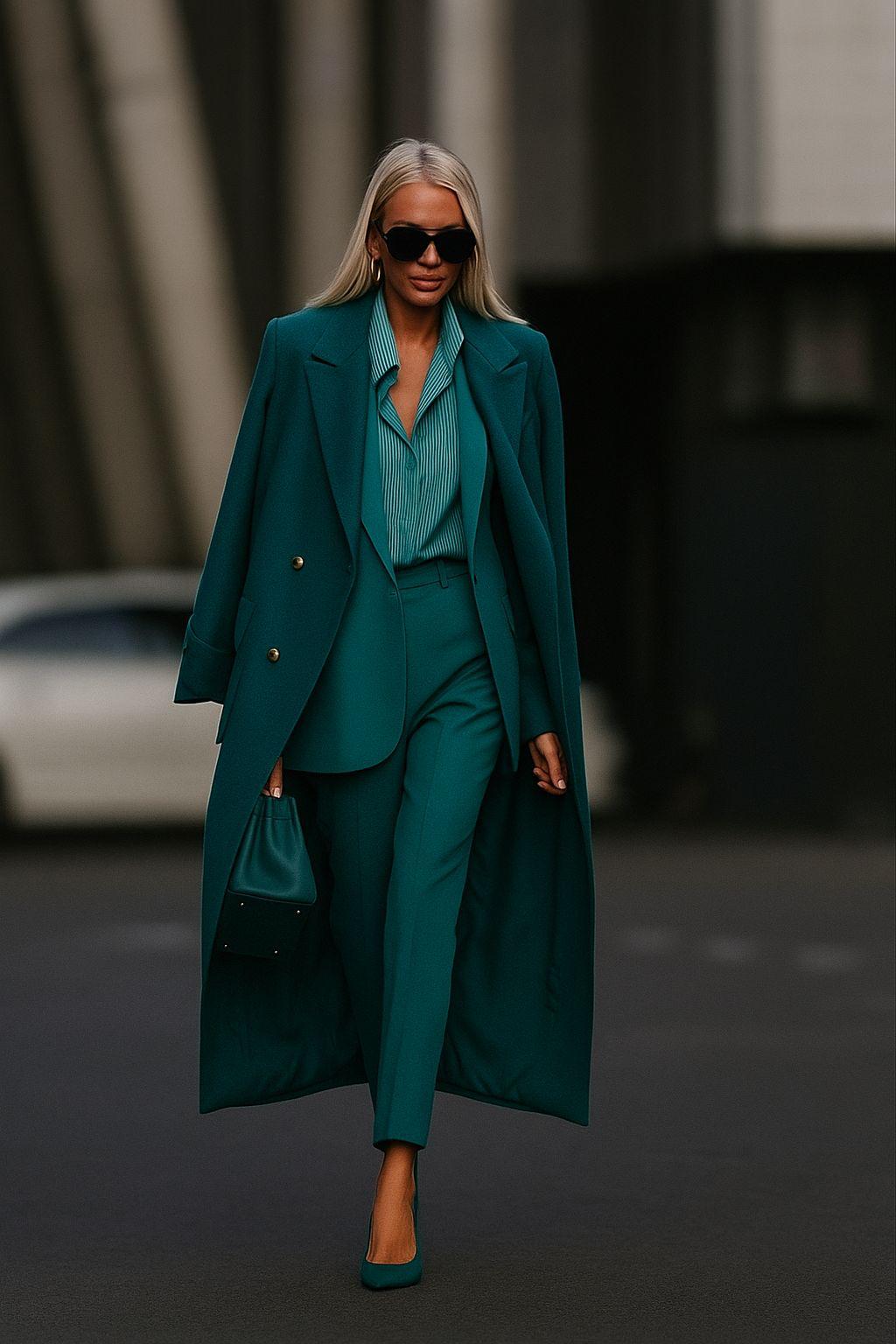 Gianna - Three-Piece Casual Suit: Trousers, Jacket and Parka