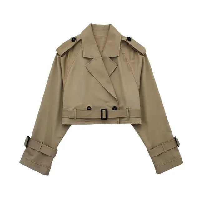 Maisie™ - Cropped trench coat