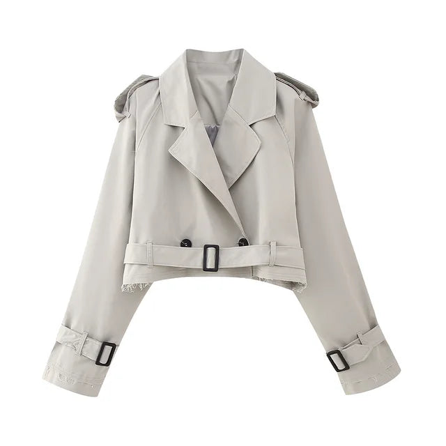 Maisie™ - Cropped trench coat