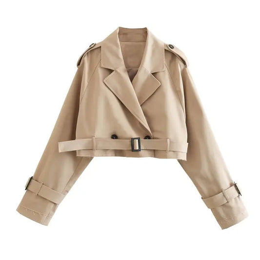 Maisie™ - Cropped trench coat