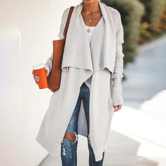 Paola™ - Long Open-Front Sweater
