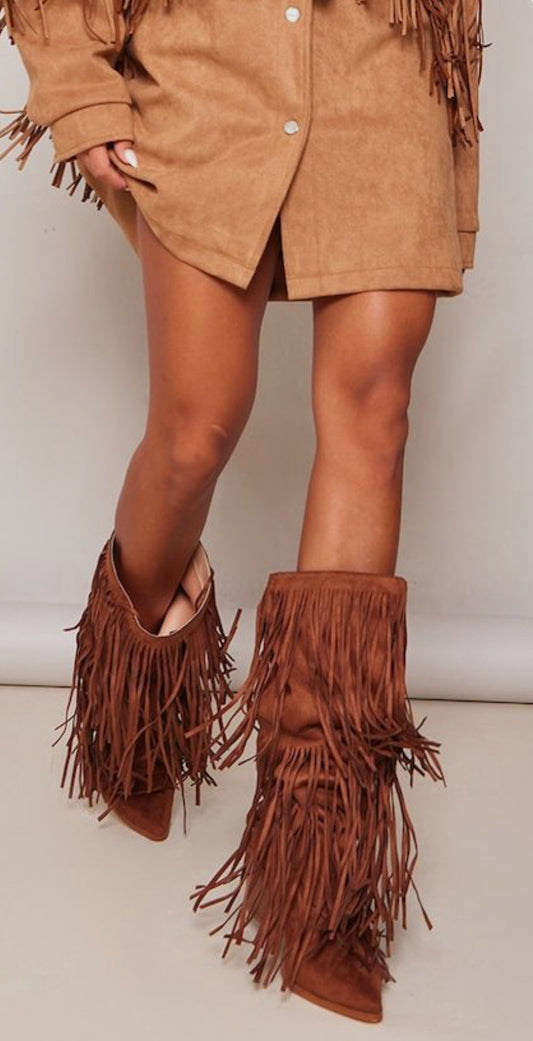 Andrey™ - Boho Boots Fringe