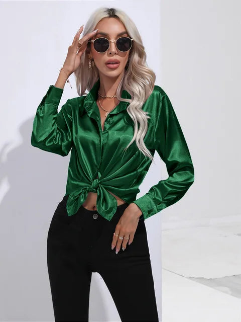Wynter™ - Elegant Satin Blouse
