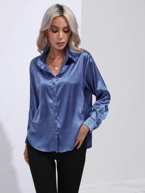 Wynter™ - Elegant Satin Blouse