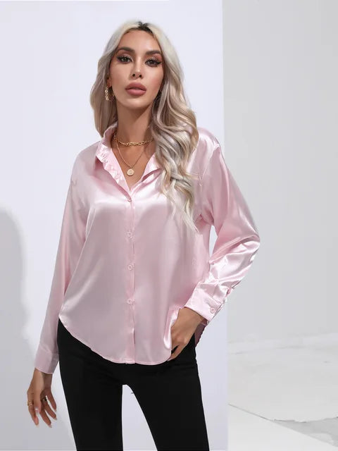Wynter™ - Elegant Satin Blouse