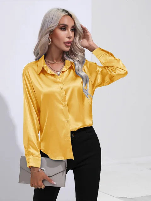 Wynter™ - Elegant Satin Blouse