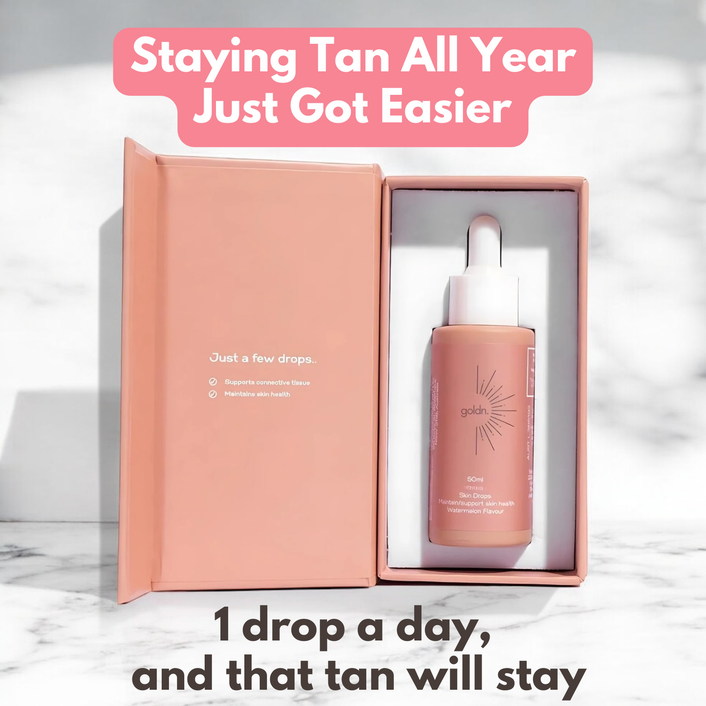 Goldn | Long-lasting tanning drops for the body