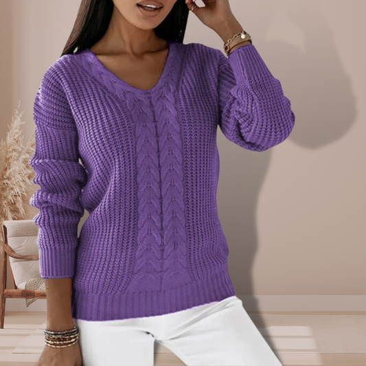 Columba™ - V-neck knitted jumper