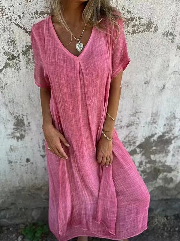 Georgia - Linen and Cotton Loose Dress