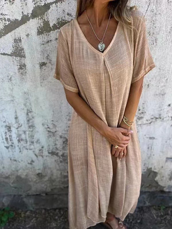 Georgia - Linen and Cotton Loose Dress