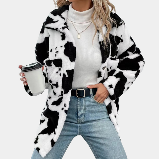 Kaylee™ - Cow Print Sweater