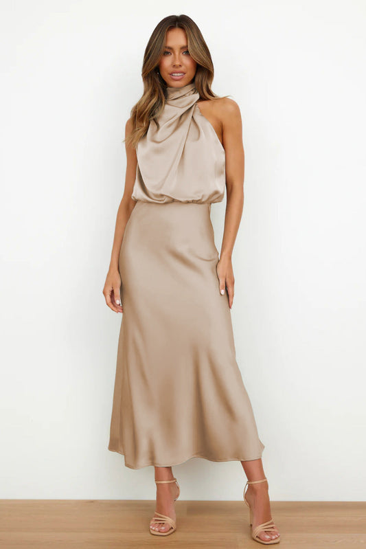 Liv - Long Satin Dress