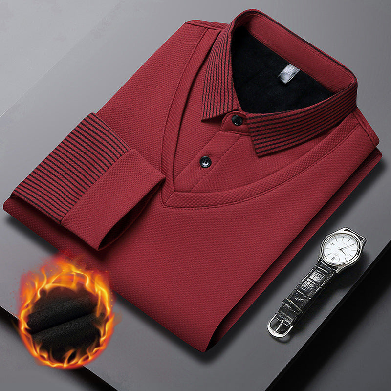 Charlie™ - Long sleeve polo shirt for men