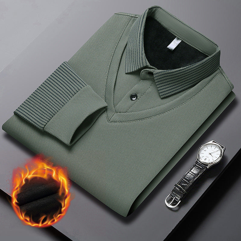 Charlie™ - Long sleeve polo shirt for men