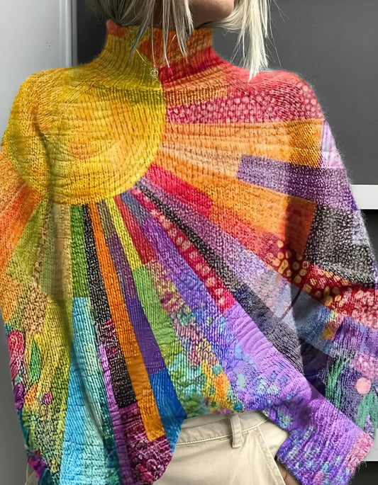 Kendall™ - Colourful Turtleneck Sweater