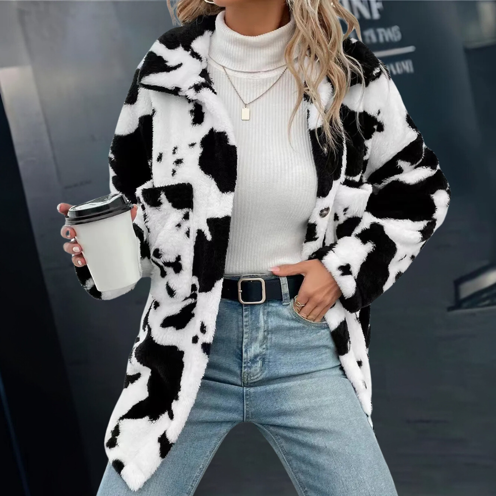 Kaylee™ - Cow Print Sweater