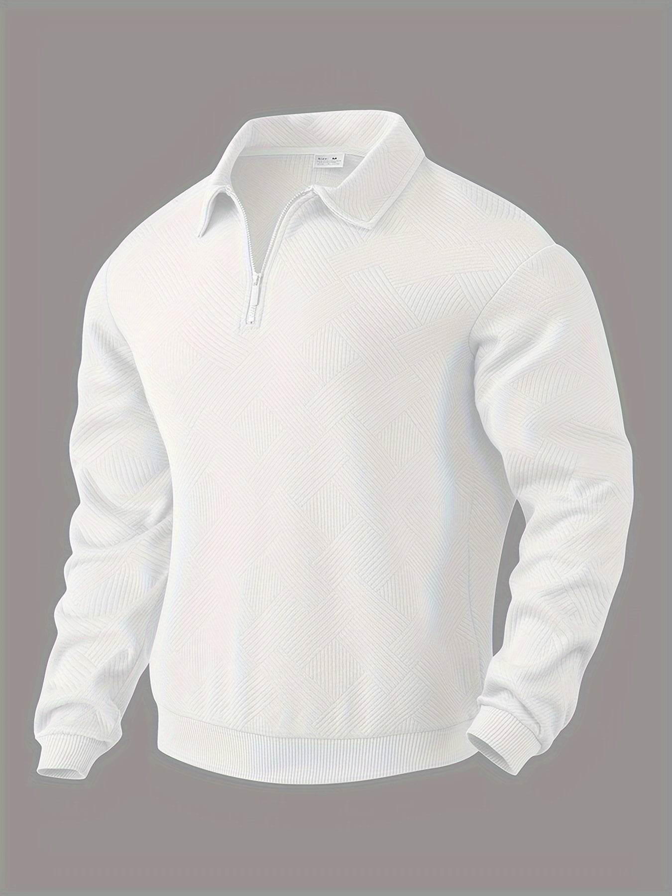 Amadeo™ - Vintage Pullover with Zip and Geometric Design