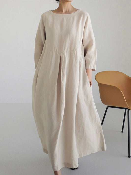 Krisitien™ - Oversized Long Linen Dress