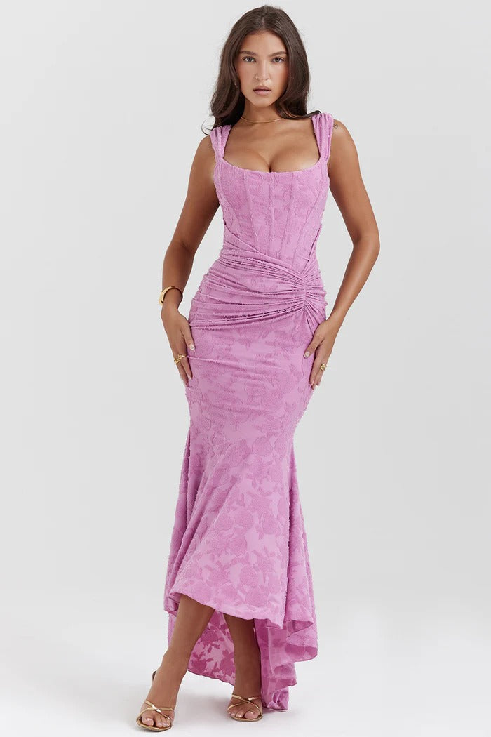 Margot - Elegant Long Strapless Dress With Mermaid Cut Style