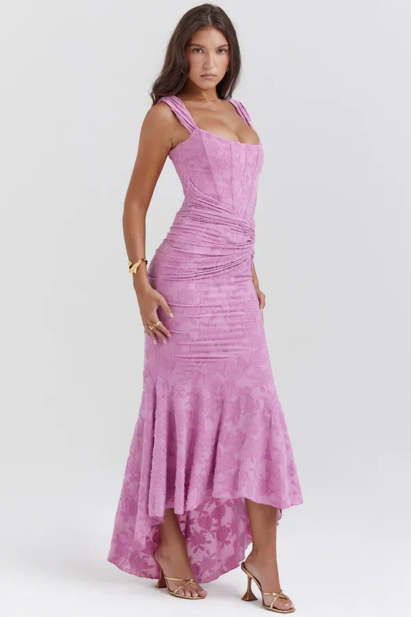 Margot - Elegant Long Strapless Dress With Mermaid Cut Style