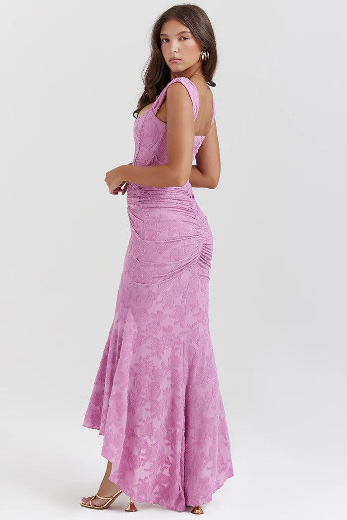 Margot - Elegant Long Strapless Dress With Mermaid Cut Style