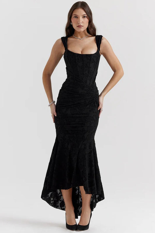 Margot - Elegant Long Strapless Dress With Mermaid Cut Style