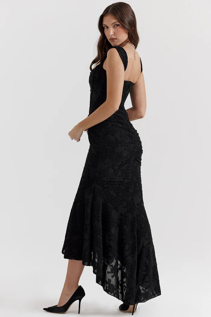 Margot - Elegant Long Strapless Dress With Mermaid Cut Style