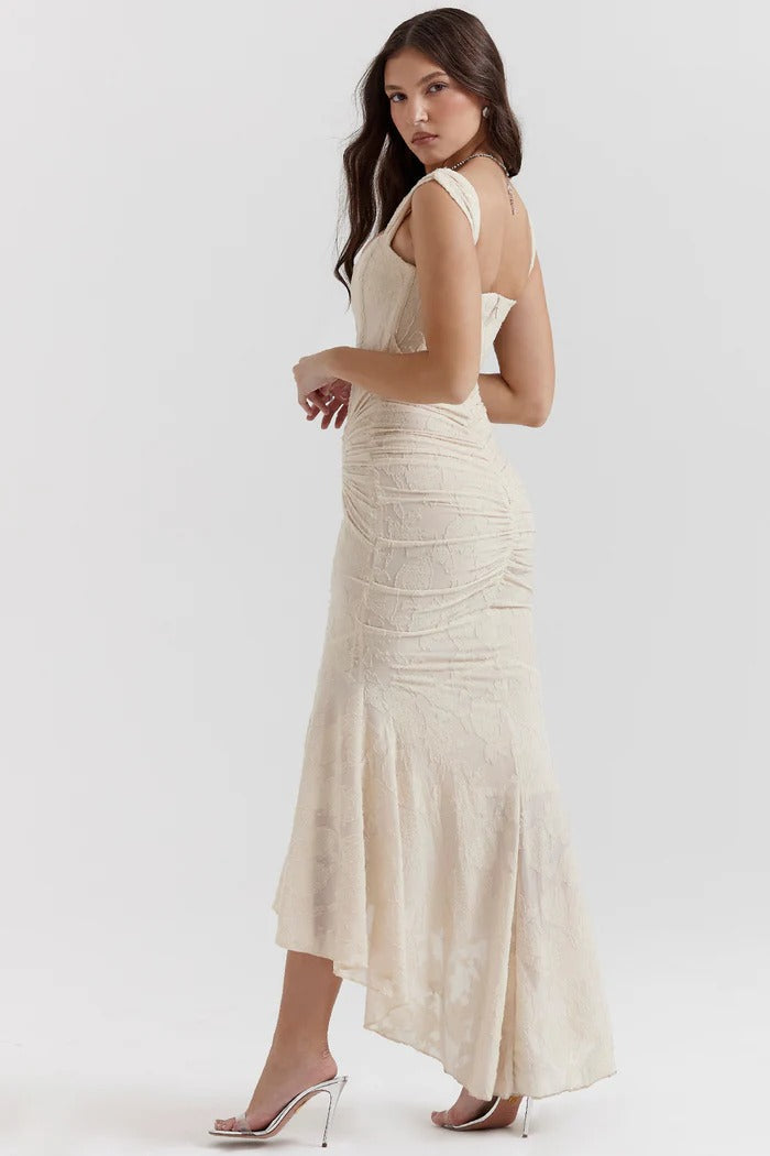 Margot - Elegant Long Strapless Dress With Mermaid Cut Style